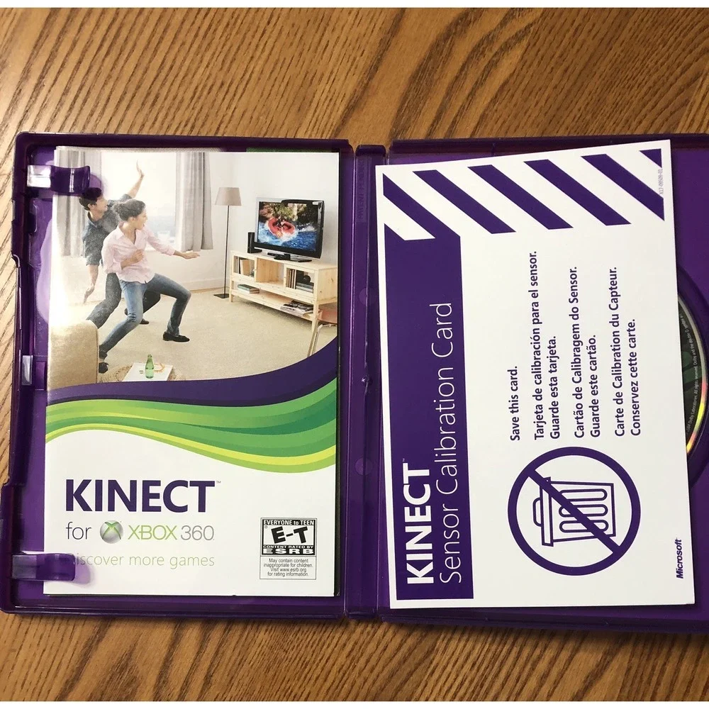 Kinect Adventures (Xbox 360, 2010) Complete with Senor Calibration Card Preowned